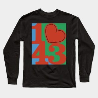 143: I Love You 2 Long Sleeve T-Shirt